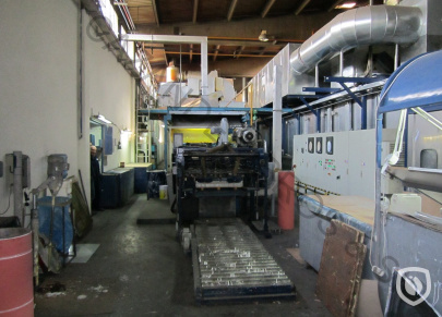 Crabtree F1 coating line with 24 meter LTG tunnel oven and incinerator