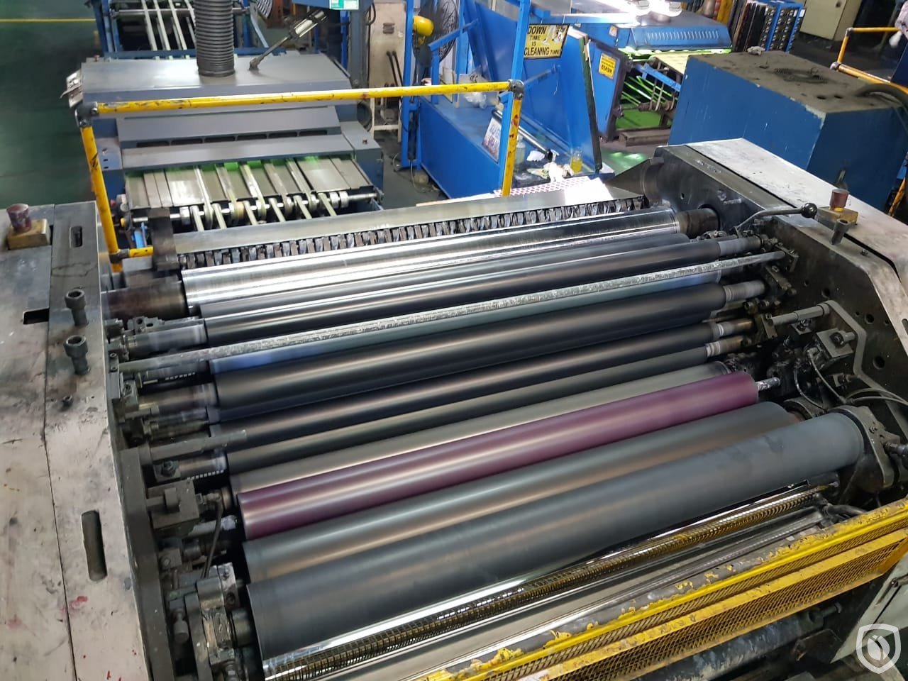 Mailander 121 single colour printing line with UV-oven