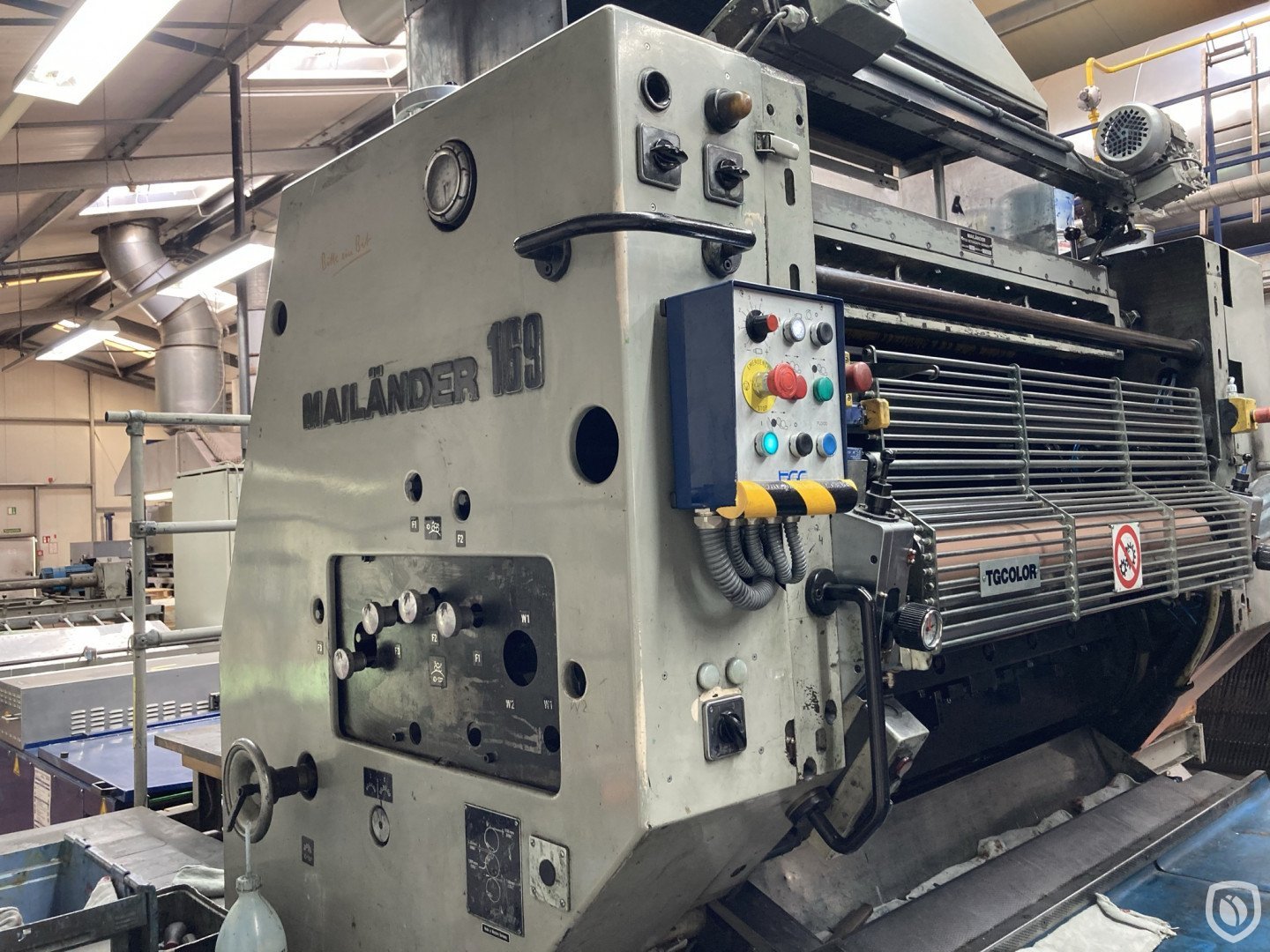 Mailander 169 1-colour UV printing line