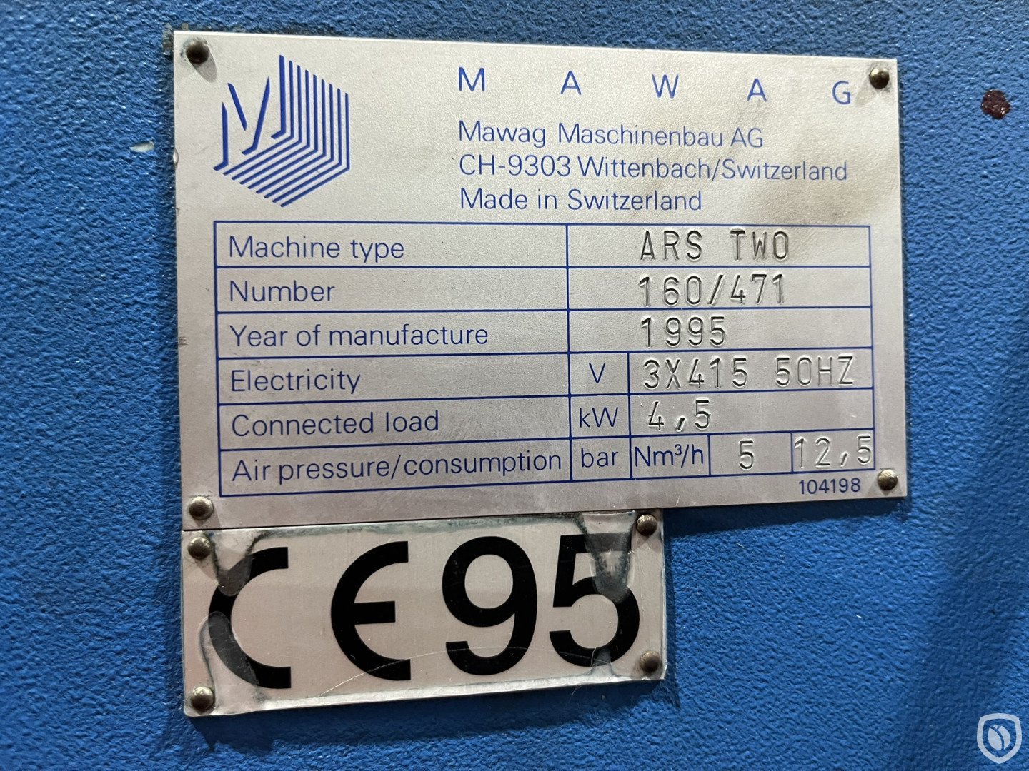 machine plate