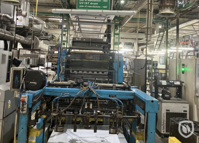 Mailander 121 single colour printing line with UV-oven